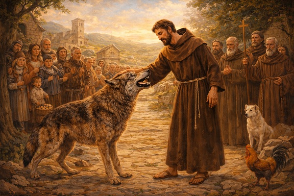San Francesco ammansisce il lupo